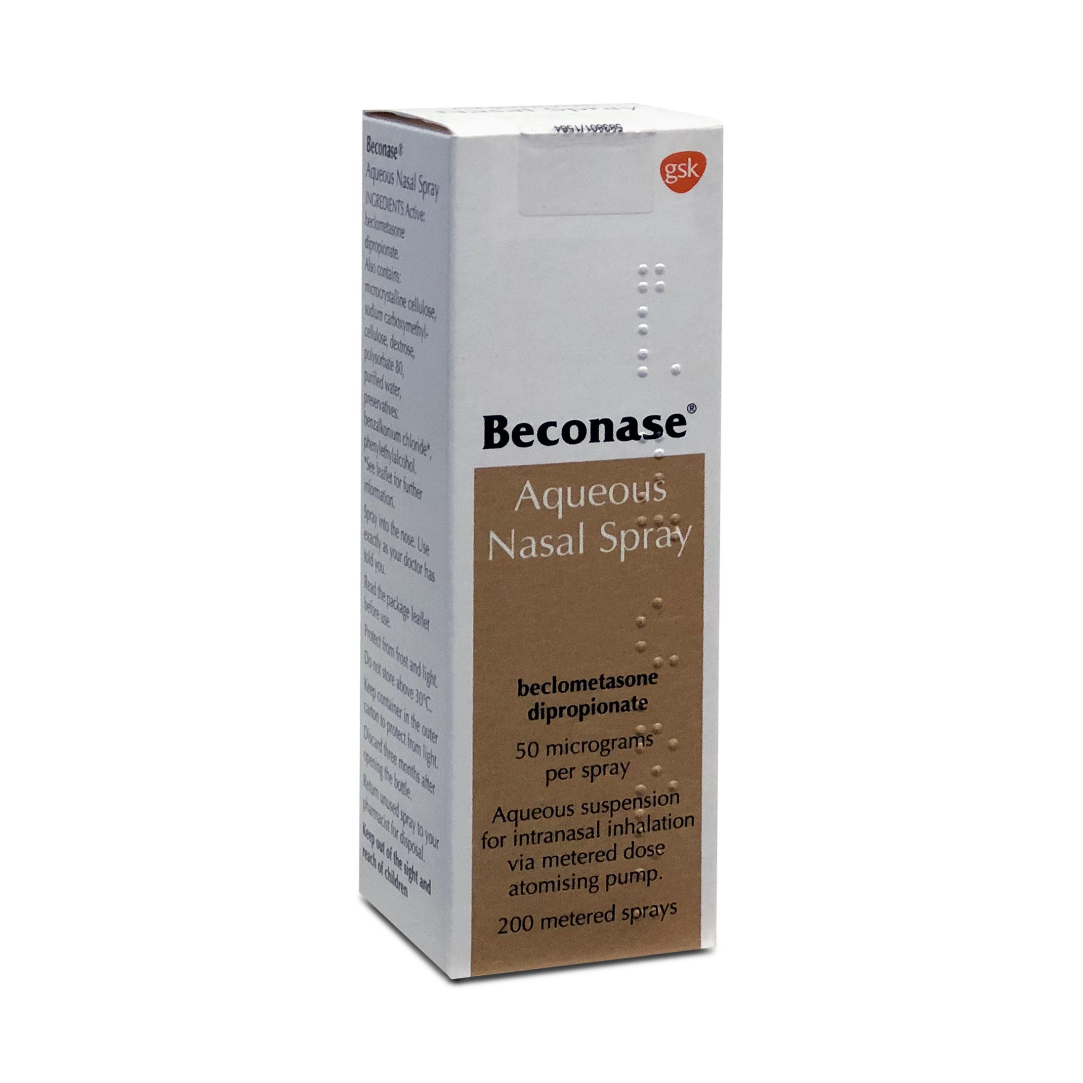 Beconase Nasal Spray manufactured by GlaxoSmithKline (GSK)